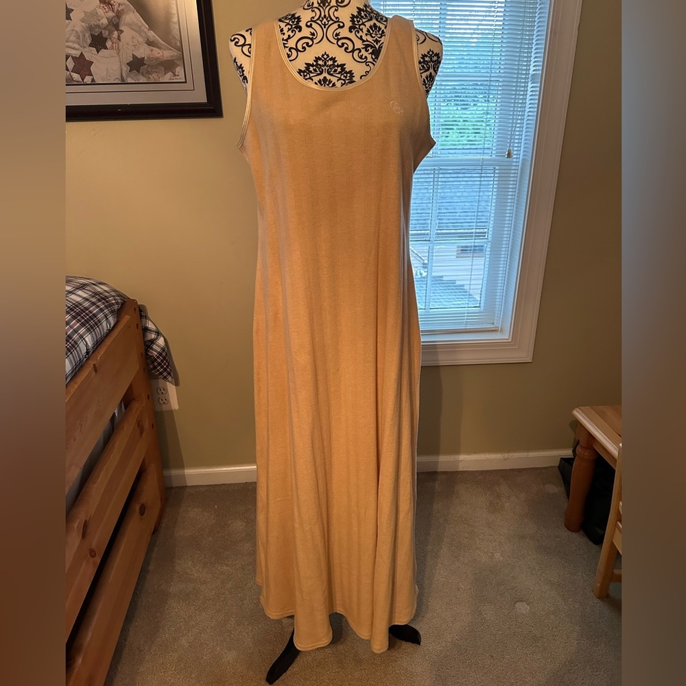 Long tank top, dress from Crabtree and Evelyn